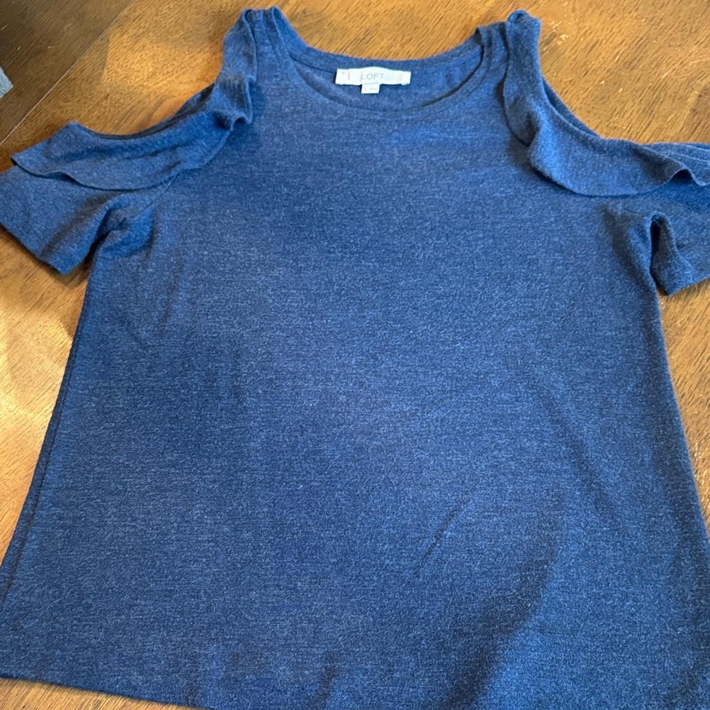 Casual to Dressy Navy Loft Top